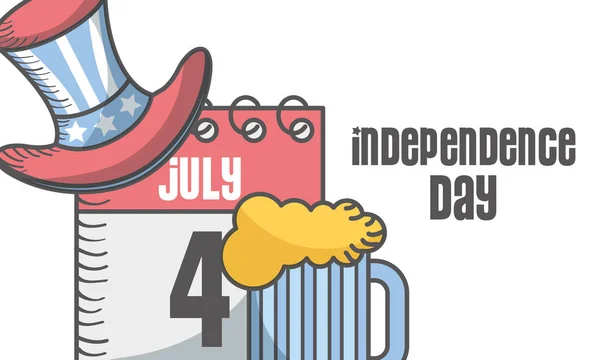 Ημέρα ανεξαρτησίας αμερικανική — Διανυσματικό Αρχείο