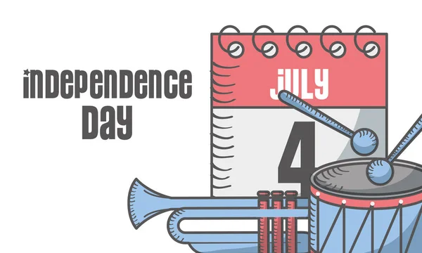 Dzień Niepodległości amerykańska — Wektor stockowy