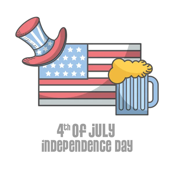 独立記念日アメリカ — ストックベクタ