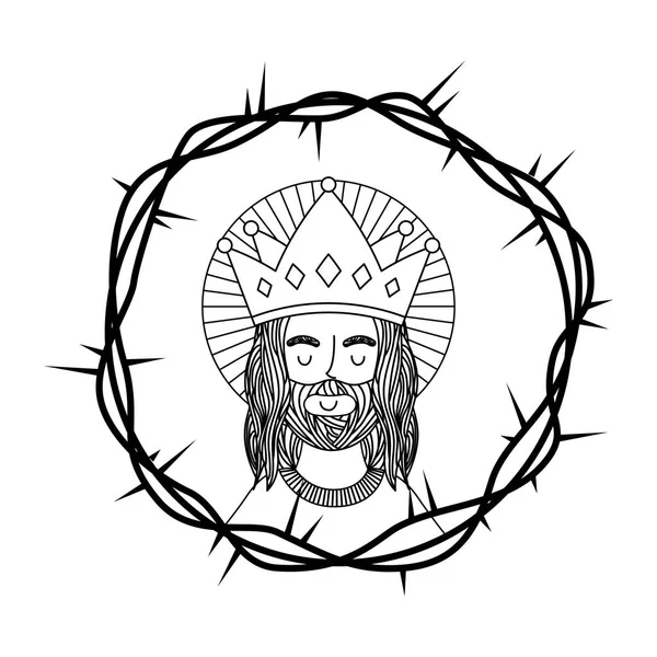 Tarjeta de Jesús catolicismo religión — Vector de stock