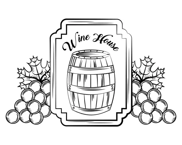 Beber alcohol tarjeta de vino — Vector de stock