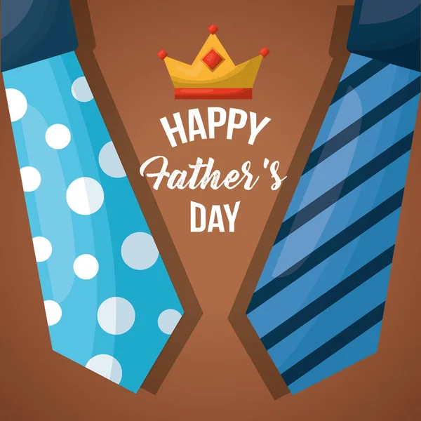 Fäder dag firande-kort — Stock vektor