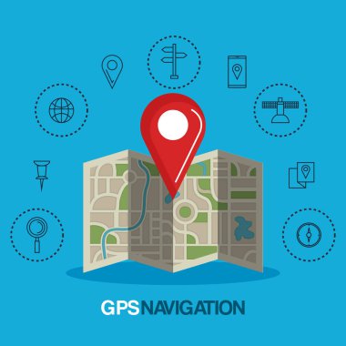 GPS navigasyon app simgeleri
