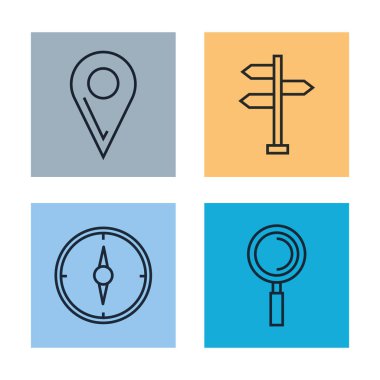 GPS navigasyon app simgeleri