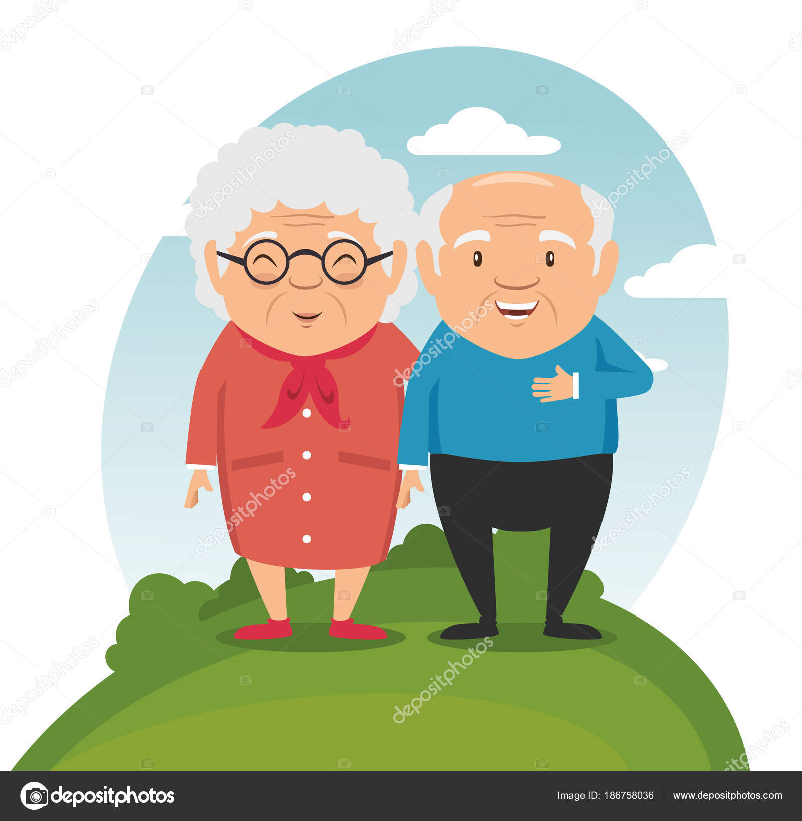 Happy grandparents cartoon Stock Vector Image by ©yupiramos #186758036 Happy grandparents cartoon Stock Vector Image by ©yupiramos #186758036