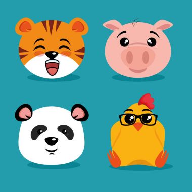 Sevimli hayvanlar çizgi filmi