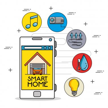 Akıllı ev kontrol kavramı