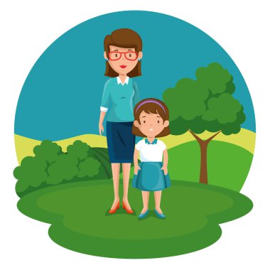 öğretmen ile öğrenci çizgi film