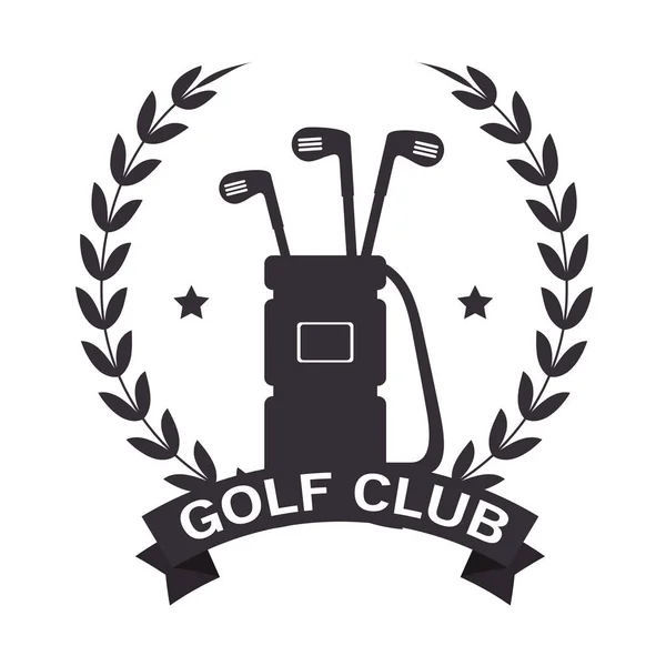 Torneio de golfe e logotipo do clube labe —  Vetores de Stock