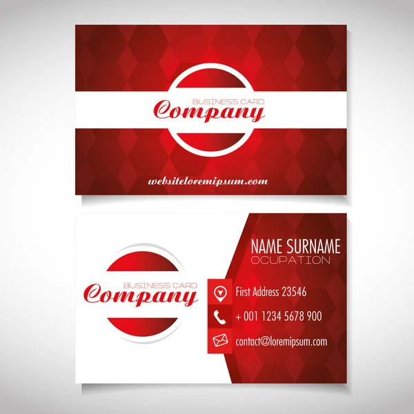 Kreatív corporate business card sablonok — Stock Vector