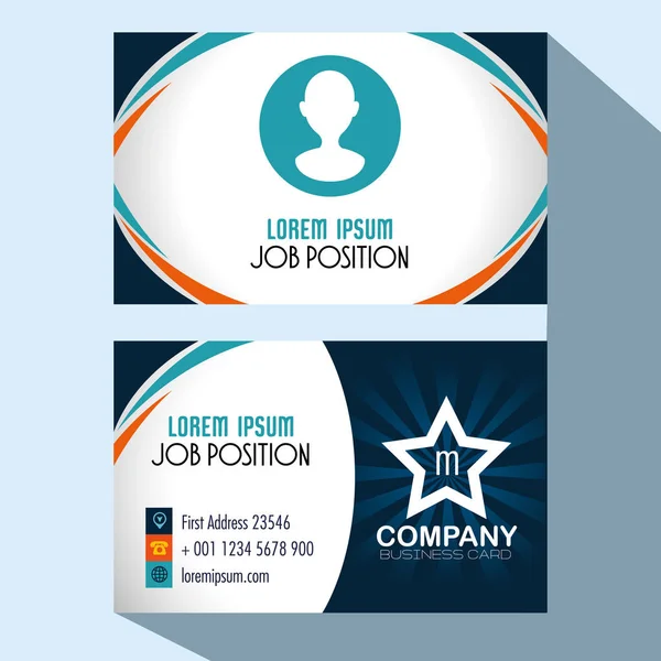 Creative corporate business card templates — Stock Vector