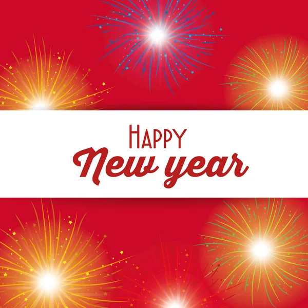 renkli havai fişek mutlu yeni yıl arka plan