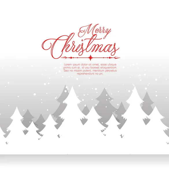 メリークリスマスグリーティングカード — ストックベクタ
