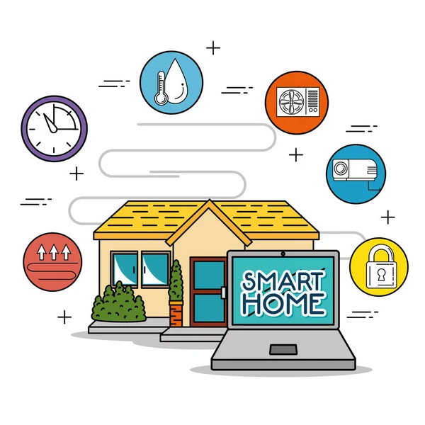Smart-Home-Technologie — Stockvektor