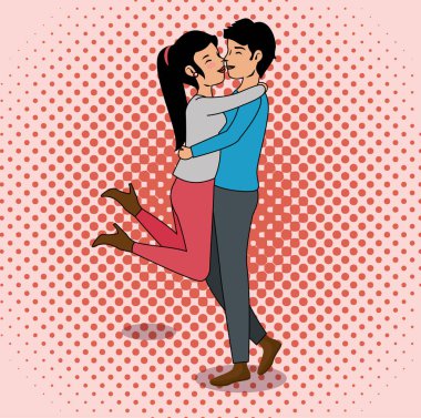 sevimli çift tasarımı.