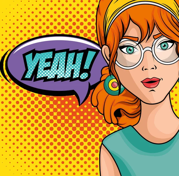 Komik kadın simgesi gibi