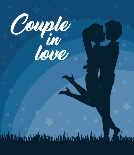 Couple in love design — Stock Vector