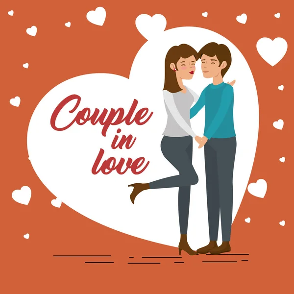 Par i kärlek design — Stock vektor