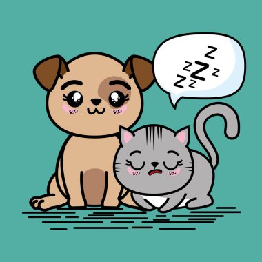 Şirin ve sevimli hayvanlar çizgi film