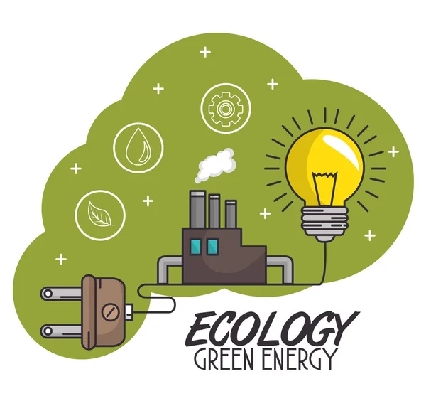 Green Eco concept — Stock Vector
