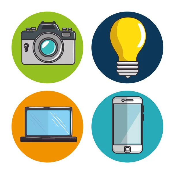 Social media iconen ingesteld — Stockvector