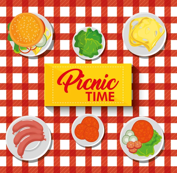 Дизайн час пікнік — стоковий вектор