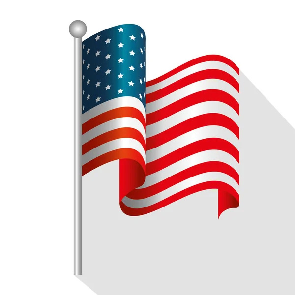 美国国旗设计 — 图库矢量图片