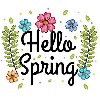 hoş geldiniz bahar tasarımı