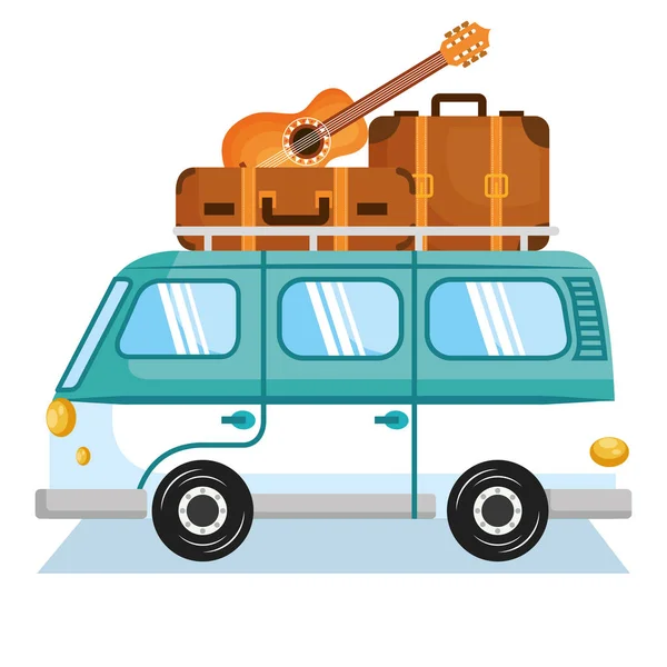 Hippie van design — Stock Vector