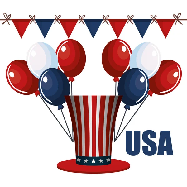 USA feestelijke ontwerp — Stockvector