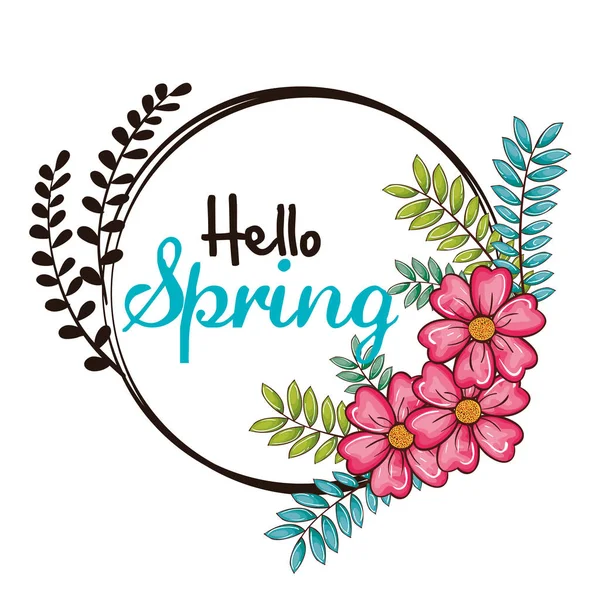 Design de primavera bem-vindo —  Vetores de Stock