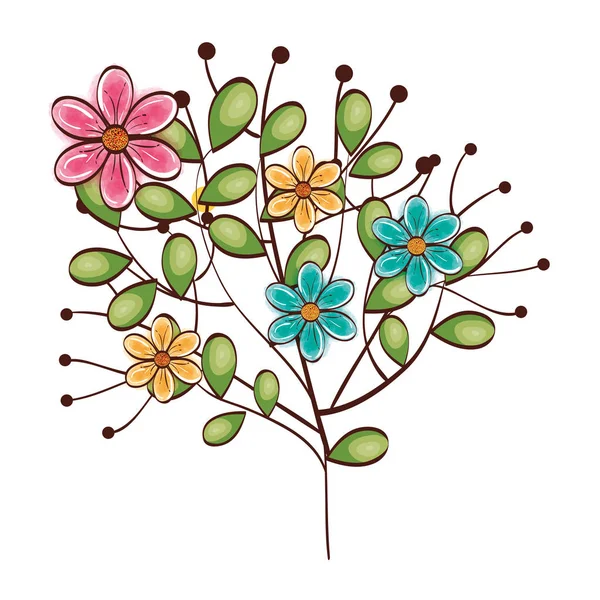 Beautiful flowers design — Stock Vector