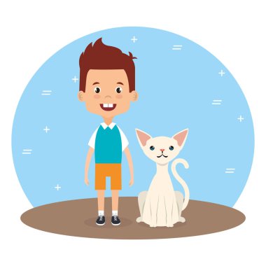 erkek kedi karakteri ile