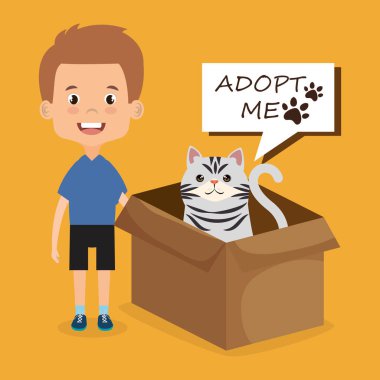 erkek kedi karakteri ile