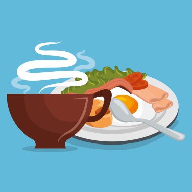 Kahvaltı lezzetli kahve