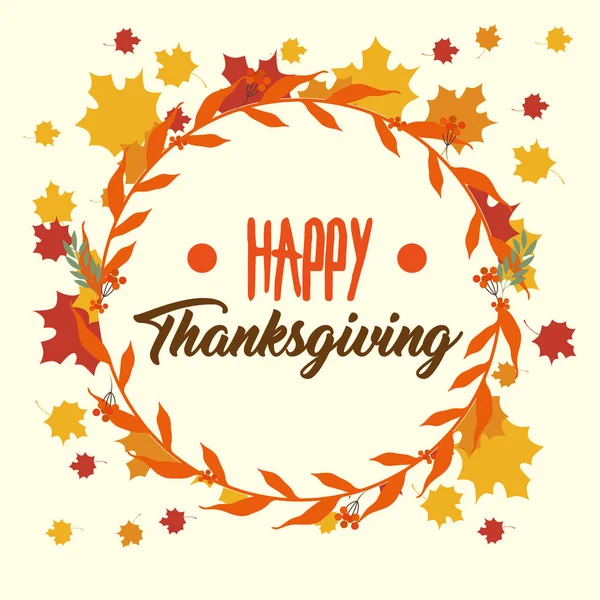 Glad Thanksgiving dag gratulationskort — Stock vektor