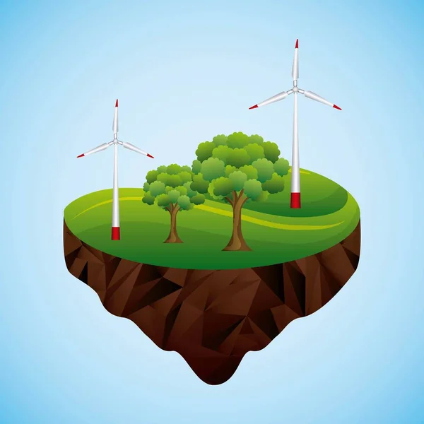 Energiesoorten ecologische — Stockvector