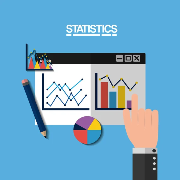 Στατιστικά δεδομένα εικόνας επαγγελματίες — Διανυσματικό Αρχείο