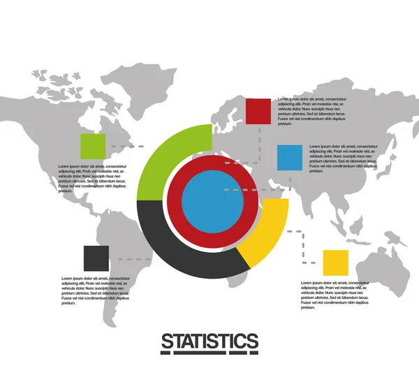 Estatísticas de dados business report —  Vetores de Stock
