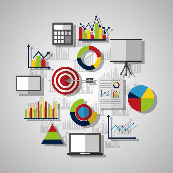 Estadística negocio de análisis de datos — Vector de stock