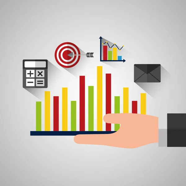 Statistieken gegevens analyse business — Stockvector
