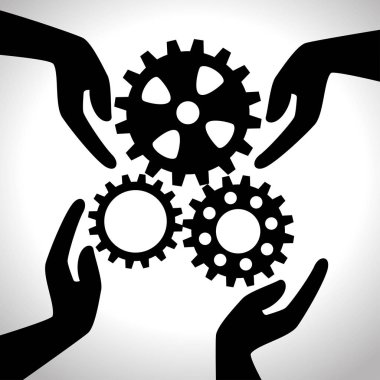 dişli ekip tasarımı izole tutan el