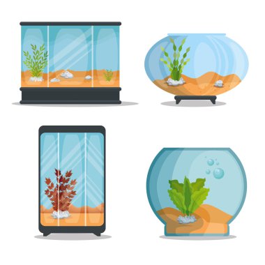 güzel akvaryum Icons set
