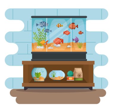 güzel akvaryum Icons set