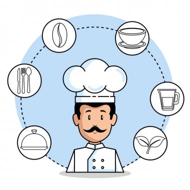 profesyonel şef çizgi film