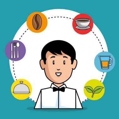 genç garson çizgi film