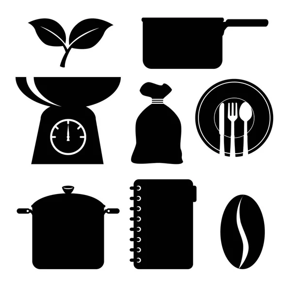 Set of restaurant icon — Stock Vector