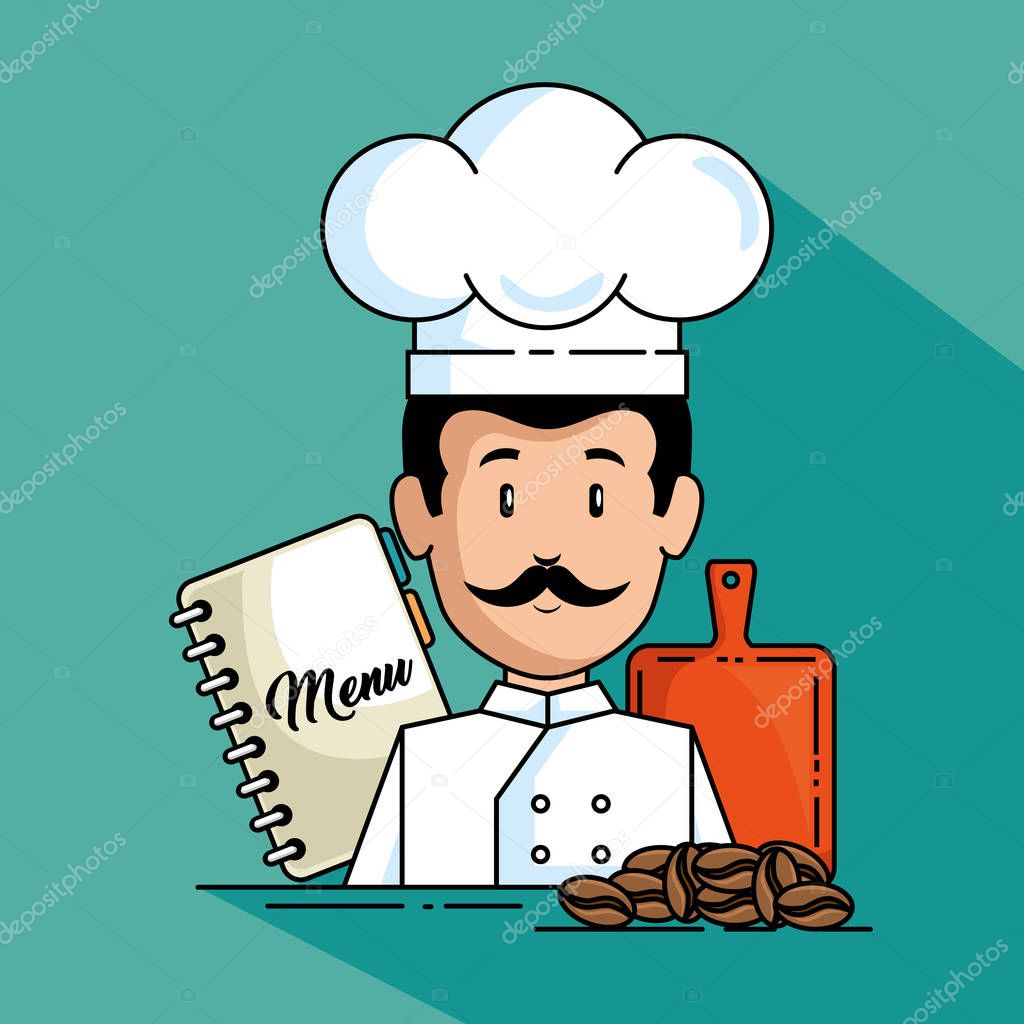 professional chef cartoon