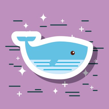 deniz yaşamını düz çizmek