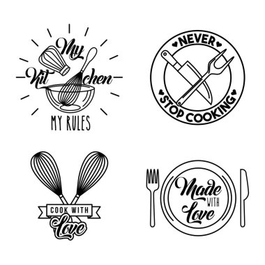 Dersler yemek ayarla simgeler